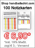 Notizkarten Handballschiedsrichter 100 StÃ¼ck