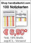 Notizkarten Handballschiedsrichter 100 Stück